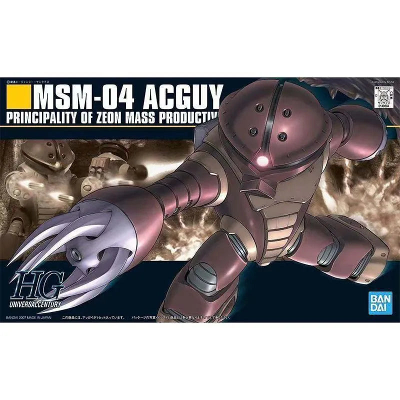 Bandai Gundam Model Kit HGUC RX-79G Ground Ez8 Gouf Custom Zaku 2 Rick Dom Acguy Action Figure Gunpla Building Kit Anime Figures