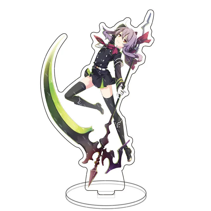 Japan Anime Seraph Of The End Acrylic Stands Model Figure Mikaela Hyakuya Cosplay Plate Holder Topper Birthday Fans Christmas