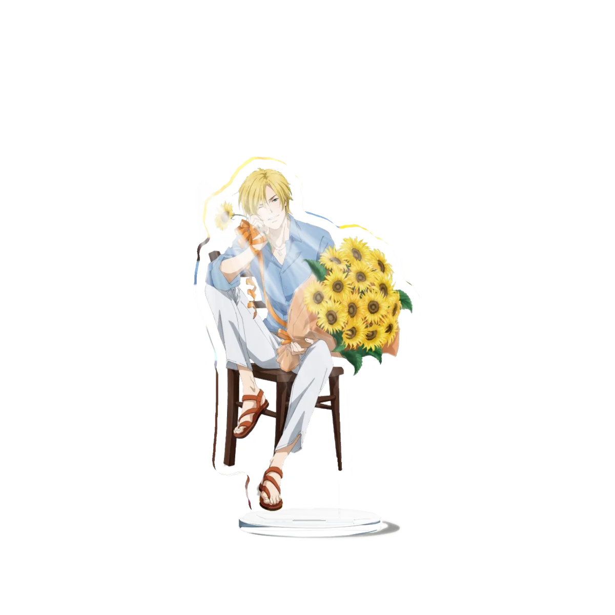 Banana Fish Ash Lynx Stand Model Plate Decoration Desk Figure Display Couple Gift Television Animation Prime Product Peripheral