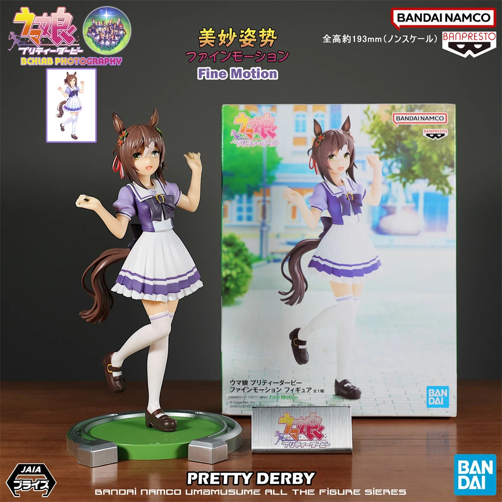 New in Stock Bandai Pretty Derby Special Week Daitaku Helios Silence Suzuka Oguri Cap Figurines Ornaments Anime Models Gifts