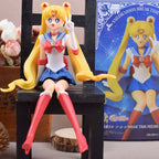 13.5cm Anime Sailor Moon Model Hino Rei Car Accessories Collection PVC Doll Sailor Mars Jupiter Mercury Venus Figures Toys Gifts