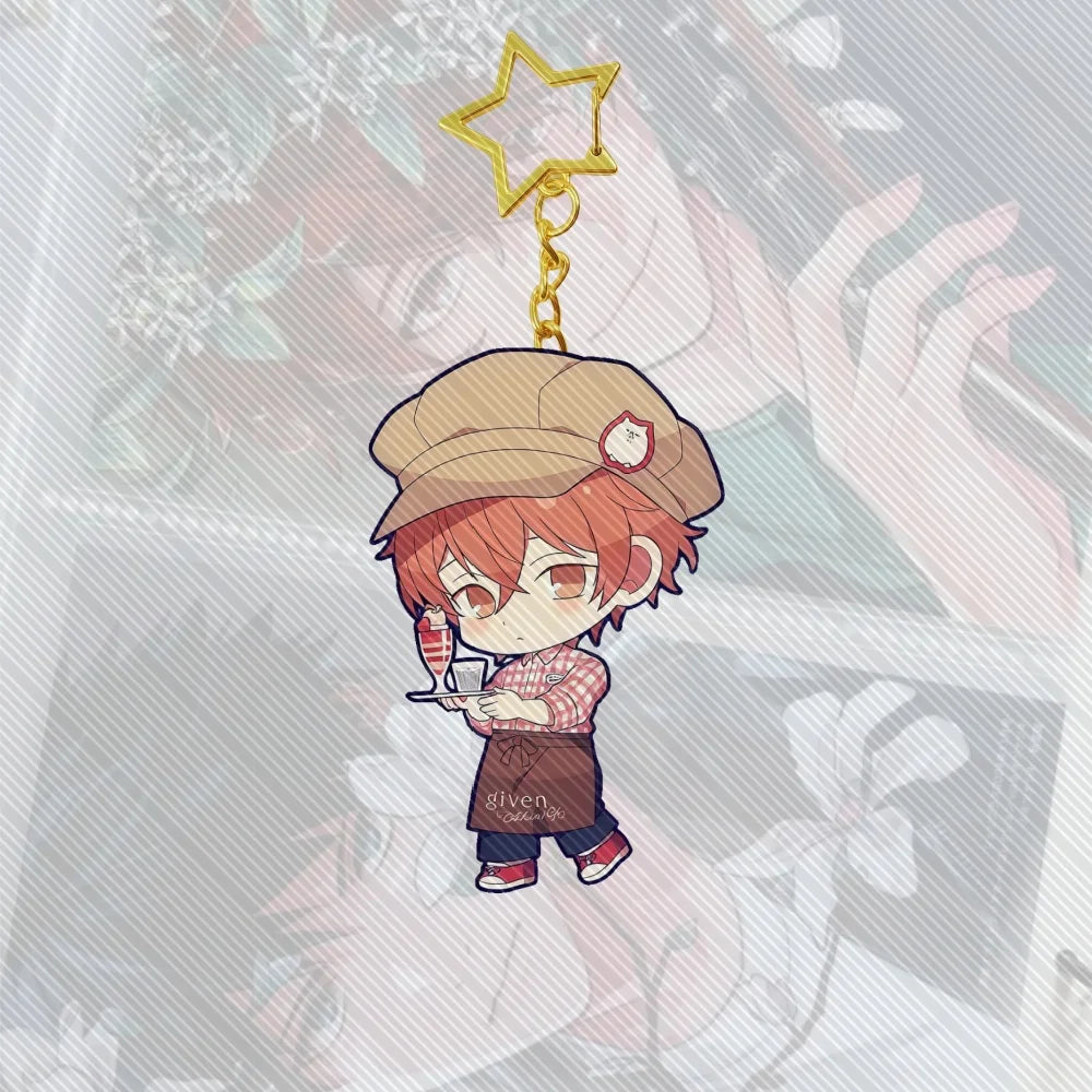 6CM BL Anime given cute Acrylic Keychain Model Cosplay Characters Ornament Accessories Good Christmas Gifts