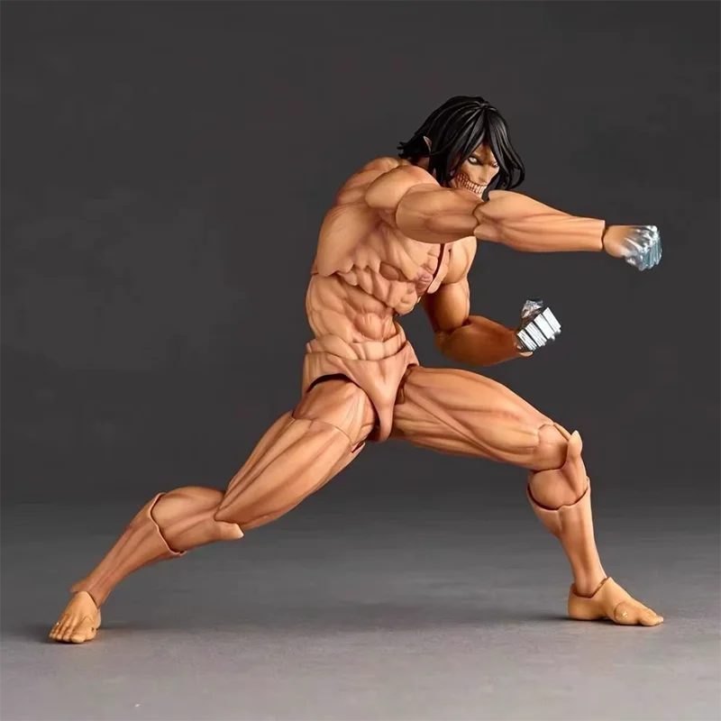 NEW Ko Attack On Titan Eren Jaeger Action Figure Kaiyodo Revoltech Amazing Yamaguchi Series Figurine Collection Birthday Gift
