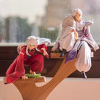 Anime Sesshoumaru Inuyasha Sitting Pressing Action Figures Model Kit Chassis Decor Trendy Toys Desktop Ornament Wholesale Gift