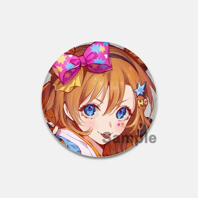 Anime Love Live! Brooch for Backpack Cartoon Figure Honoka Kousaka/Maki Nishikino Lapel Pins Badge Accessorie Clothes Decoration