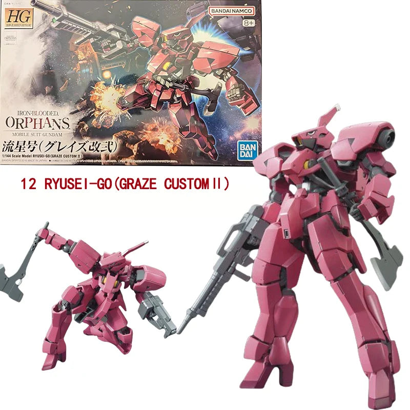 Bandai Genuine HG IBO 1/144 GUNDAM Barbatos Gusion Hajiroboshi Astaroth Anime Action Figure Collectible Assembly Model Toys Gift