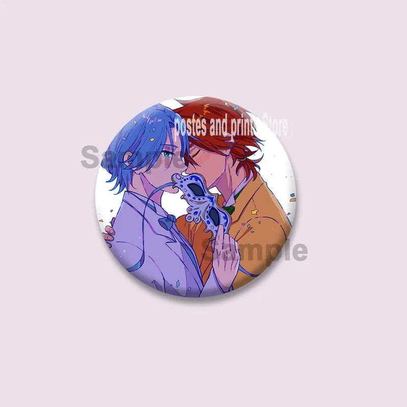 Cartoon Figure Miya Chinen Reki Kyan Button Pins Anime SK8 The Infinity Round Brooch Bag Clothes Accessories Jewelry Badge Gifts