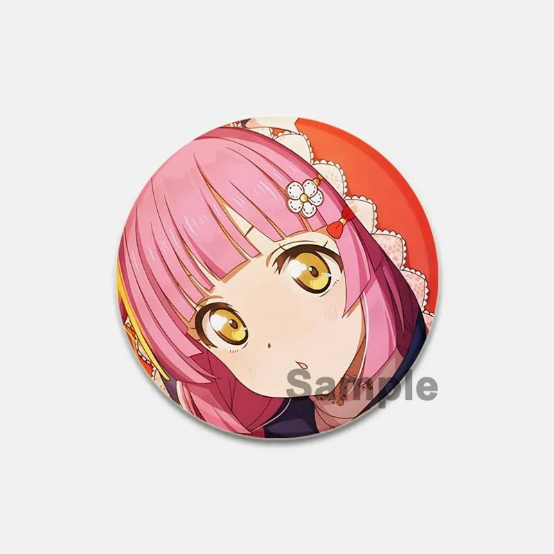 Anime Love Live! Brooch for Backpack Cartoon Figure Honoka Kousaka/Maki Nishikino Lapel Pins Badge Accessorie Clothes Decoration