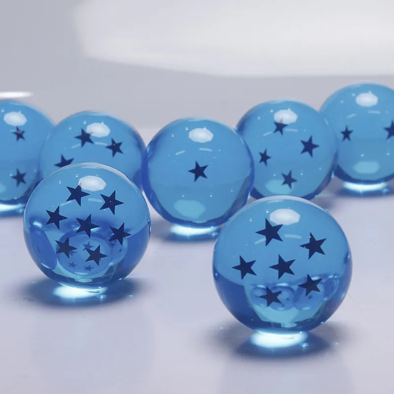Dragon Ball 7pcs/set 1:1 Crystal ball 3.5cm Action Figure Toys Summon Shenron Wishing Balls Collection Model Gift