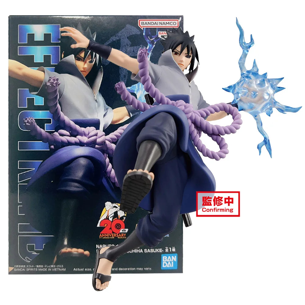 15CM Naruto Shippuden Uchiha Sasuke Figure EFFECTREME Battle Pose Rasengan Scene Model Toy Gift Collection Action Figure PVC