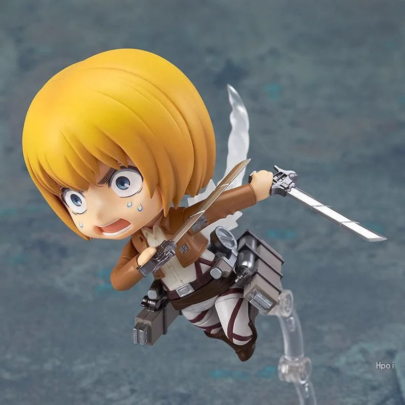 In Stock  Armin Arlert Anime Girl Figure Levi Ackerman Action Figure Shingeki No Kyojin Figurine Model Doll Toys Gift