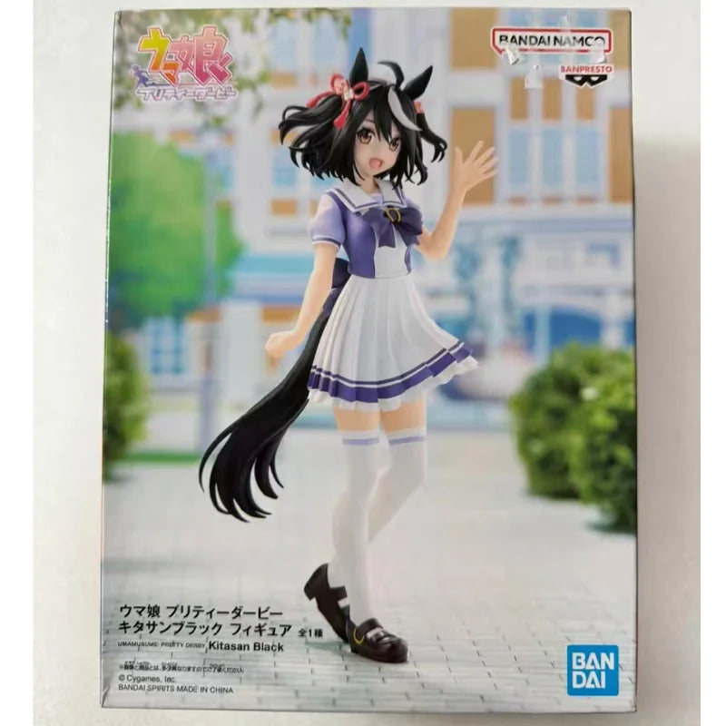 Genuine Bandai Umamusume: Pretty Derby Mihono Bourbon Matikane Tannhauser Manhattan Cafe Kitasan Black Anime Figure Model Toys