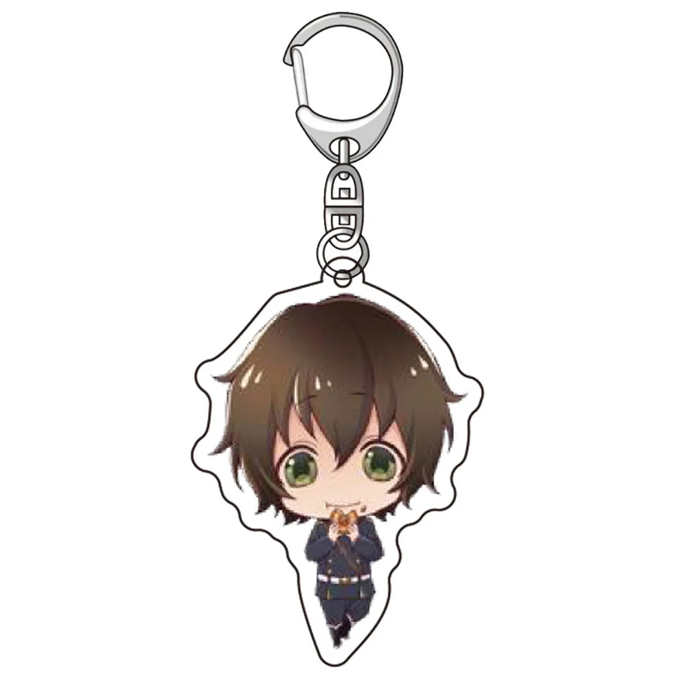 6CM Anime Seraph of the End Acrylic Keychain Model Cosplay Charm Characters Ornament Accessories Goods Collection Gifts