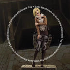 New 28cm Attack on Titan Anime Figures Annie Leonhart Figures PVC Statue Collection Model Room Decoration Birthday Gift Toys
