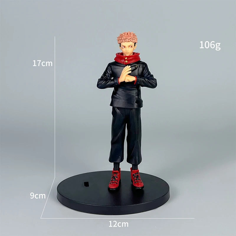 4pcs/set Gojo Satoru Anime Jujutsu Kaisen Action Figure Itadori Yuji Seated Noodle Stopper Model Toys Dolls Collection Hobbies