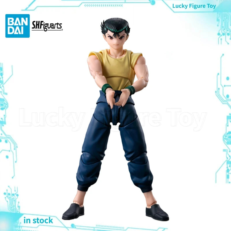 【Original】BANDAI SHF YuYu Hakusho Urameshi Yusuke Action Figures Model Toys