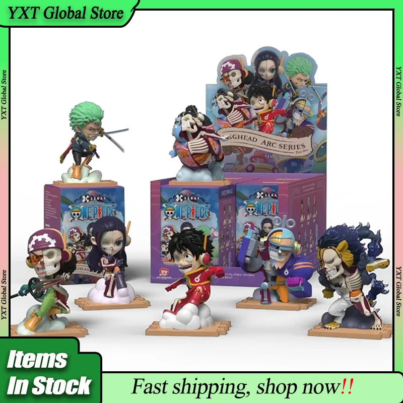Original One Piece Mighty Jaxx Jason Freeny The Ninth Series Blind Box Luffy Figure Mystery Box Desk Decorate Birthday Gift Toy