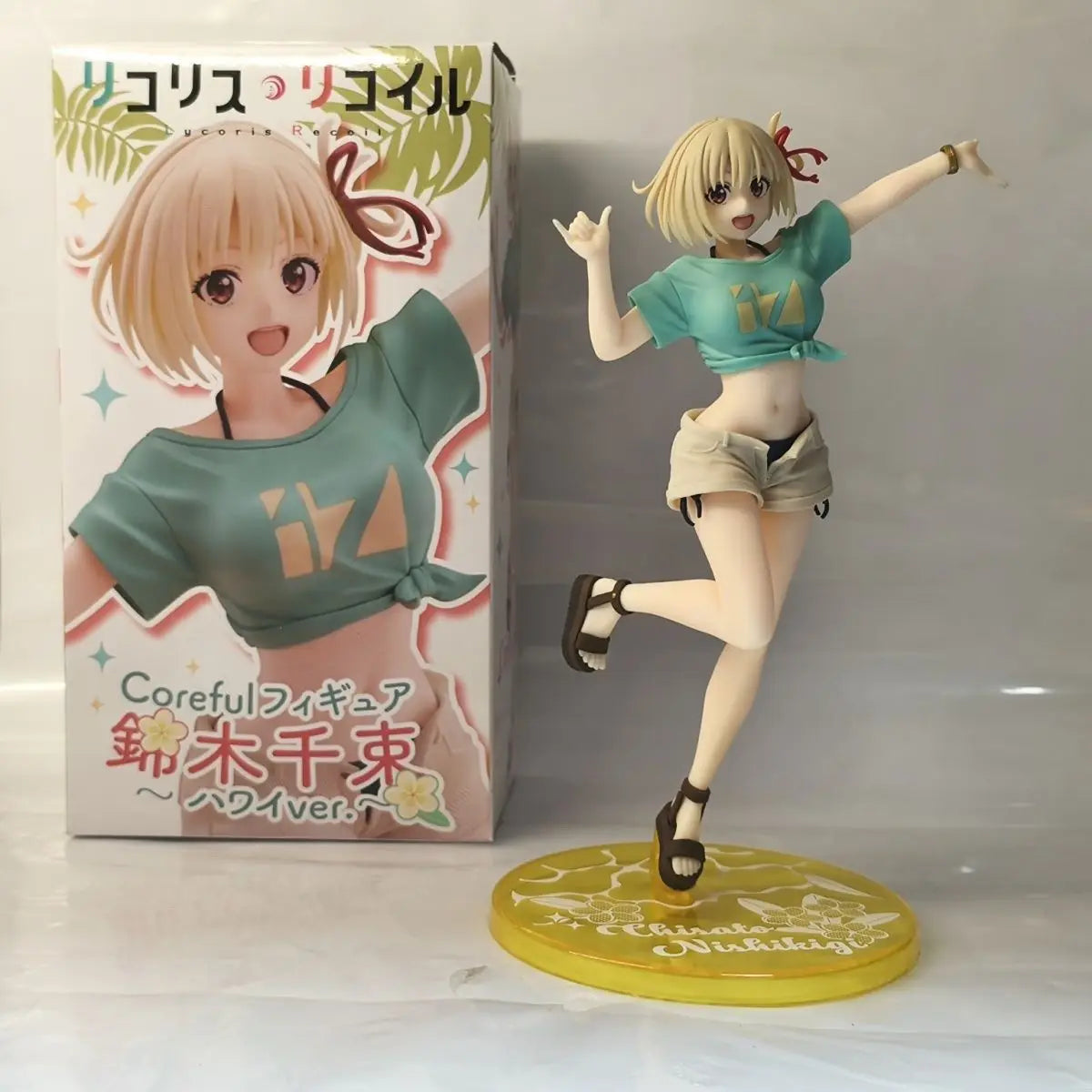 Hot Original Coreful Lycoris Recoil Nishikigi Chisato ~Hawaii State Ver Pvc 18cm Anime Action Figures Model Collection Toy Gift