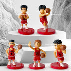 5PCS Slam Edition Sakuragi Hanamichi Ryukawa Maple Shobei Basketball Team Doll Handmade Ornament Car Decoration Toys