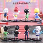 8Pcs Hunter x Hunter GON FREECSS Anime Figure Killua Zoldyck Action Figure Kurapika Figurine Adult Collectible Model Doll Toys