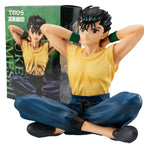 9CM Anime  YuYu Hakusho Yuusuke Urameshi Kurama Figure Fleeting Shadow PVC Cute version Model Children's Gift Toys 9