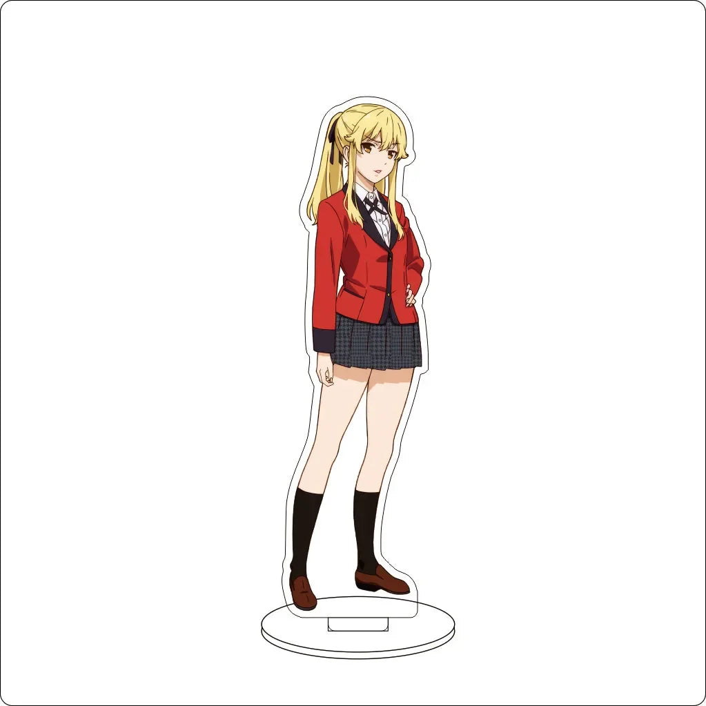 Anime Kakegurui Acrylic Stand Ornaments Momobami Kirari Saotome Meari Ryōta Suzui Jabami Yumeko Figure Stand Halloween Gifts