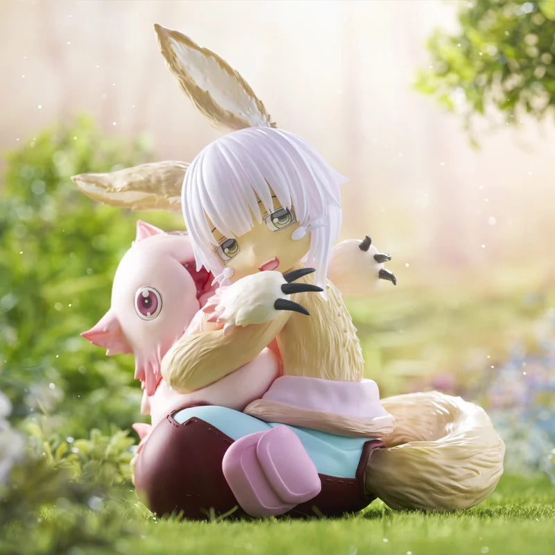 Genuine Taito Made In Abyss:the Golden City of The Scorching Sun Desktop Cute Mitty Nanachi In Stock Original Anime Figure Model