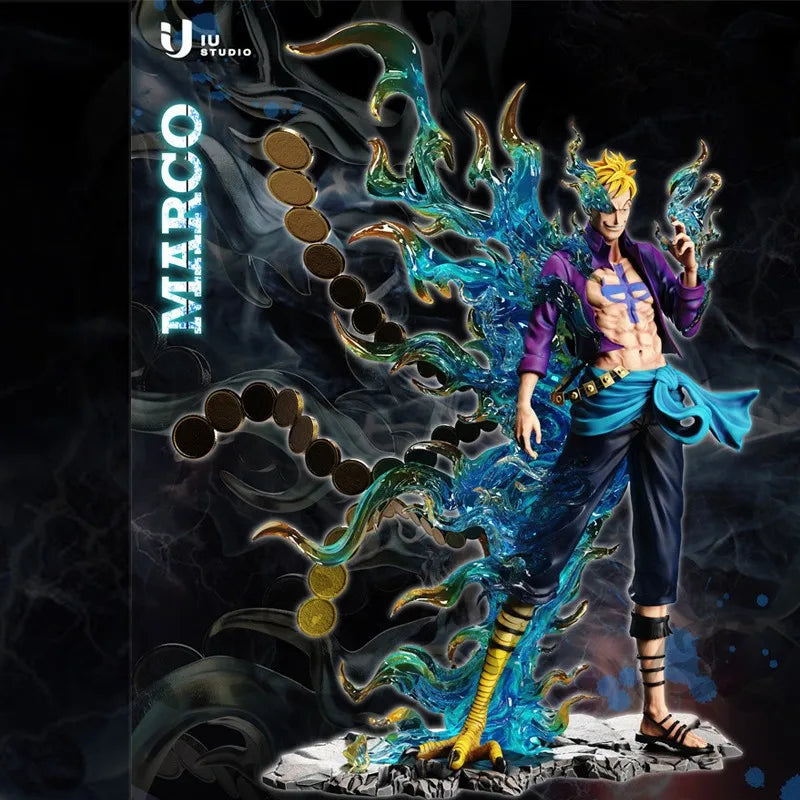 33CM One Piece Figure Marco PVC Room Decorative Gift Model Anime Periphery Character Collection Birthday Gift Childrens ToyS