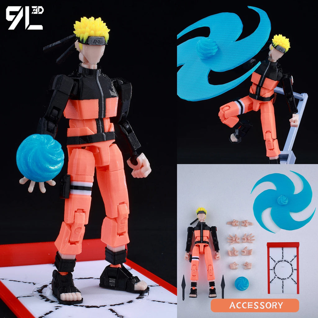 9L3D Printed Jujutsu Kaisen Mahoraga Figure Dummy13 Lucky13 Multi-Jointed Poseable Anime Model Collectible Toy Gift