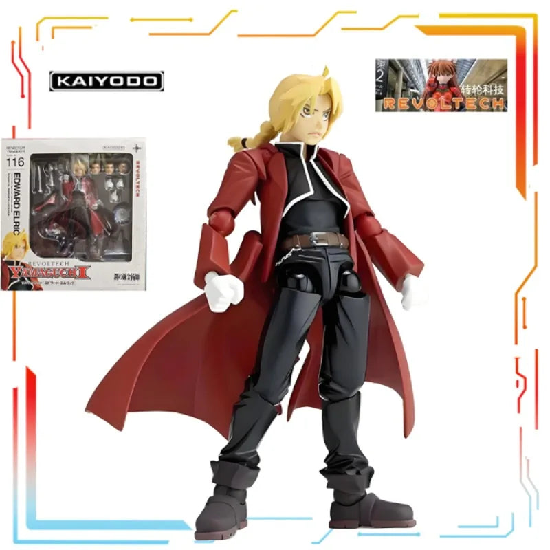 Kaiyodo Original Finished Movable Doll Series FULLMETAL ALCHEMIST Anime Action Figure Model Toys Model Ornaments Gifts for Boys