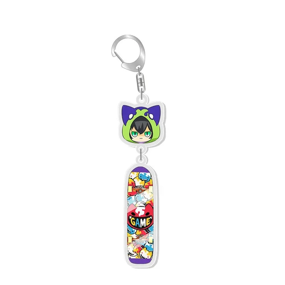 6CM Anime SK8 the Infinity Acrylic Keychain Model Cosplay Characters Ornament Accessories Christmas Collection Gifts