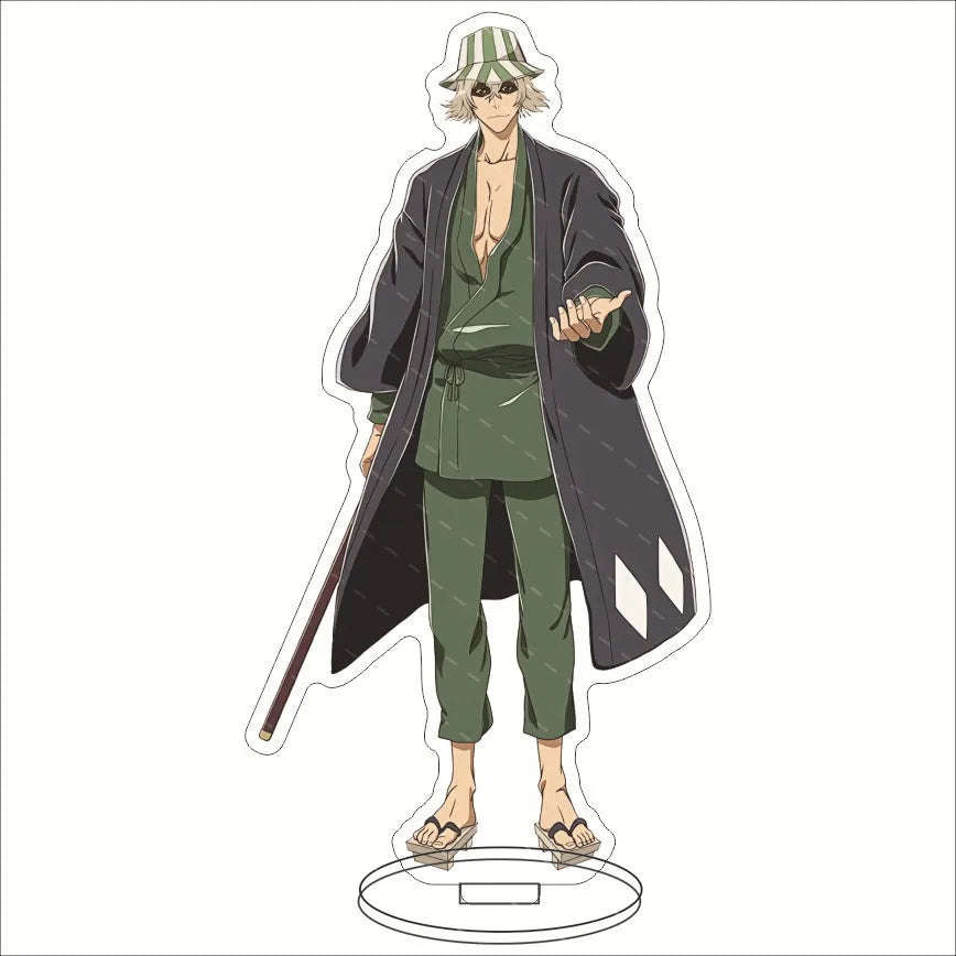 Anime BLEACH Acrylic Stand Manga Figures Kurosaki Ichigo Miniatures Figurines Garage Kits Model Toys GK Ornaments Decoration