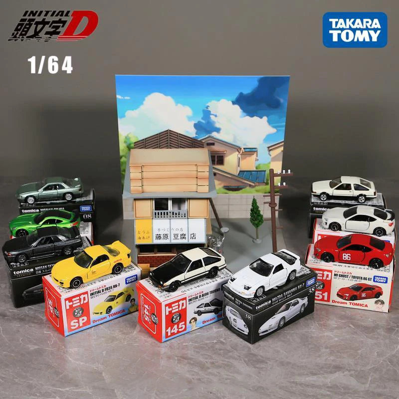 TOMY Initial D AE86 RX7 GTR Supra Alloy Car Diecasts & Toy Vehicles Car Model Miniature Scale Model Car For Children