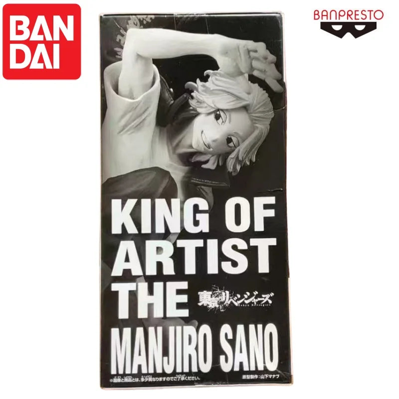 In Stock Bandai Original Banpresto Tokyo Revengers King of Artist Manjiro Sano Garage Kit Model Ornaments 100% Genuin