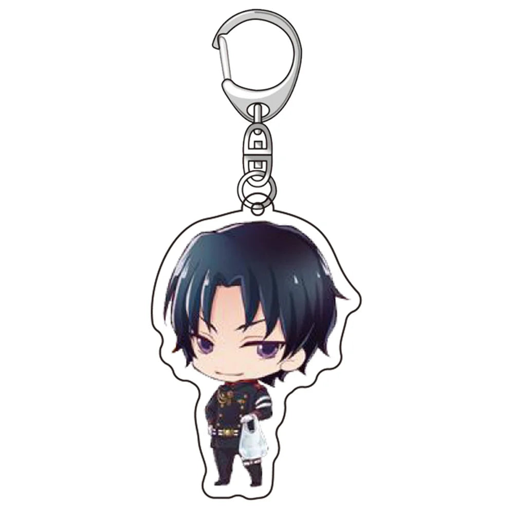 6CM Anime Seraph of the End Acrylic Keychain Model Cosplay Charm Characters Ornament Accessories Goods Collection Gifts