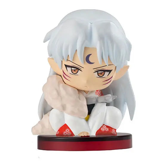 Inuyasha Action Figure Model Sitting Series Anime Peripheral Products Kagome Kikyo Sesshoumaru Rin Gashapon EX CASHAPON ORIGINAL