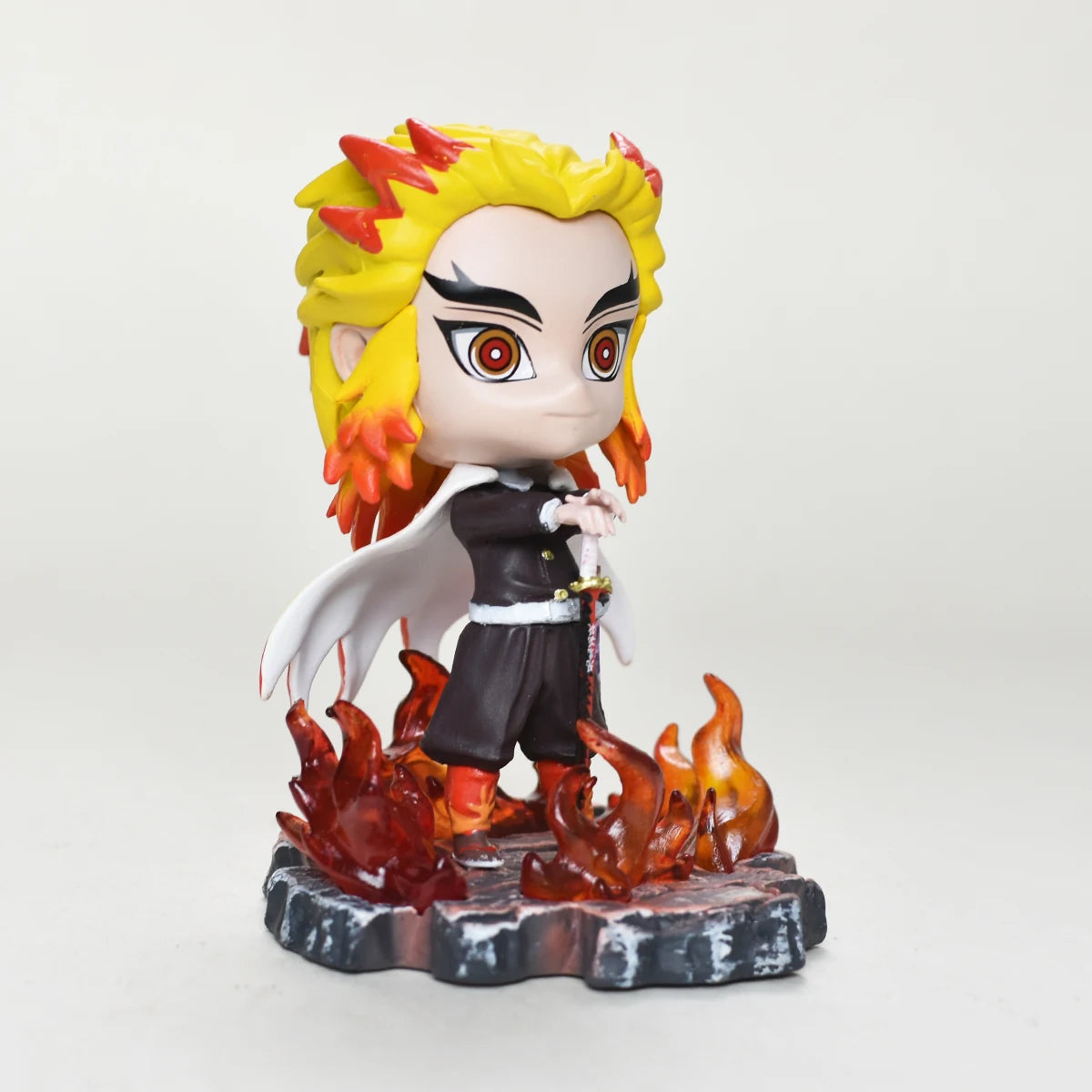 10cm/3.93in Anime Demon Slayer Figure Rengoku Kyoujurou Figure Collection Statue Model Toy Gift