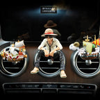 New Anime Cute One Piece Car Air Outlet Fragrance Decoration Luffy Zoro Action Figure Figurine Ornament Auto Interior Accessorie