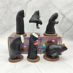 6PCS Spirited Away Anime Figure Q Version Kawaii No Face Man Action Figure Room Decorations PVC Adult Collection Model Doll Toys