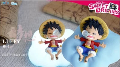 Hot One Piece Anime Blind Box Series Night Light Toys Luffy Zoro Nami Sanji Chopper Figures Sweet Dream Led Mystery Box Ornament