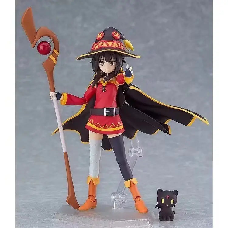 Megumin Figma 407 Collectible Action Figure - Hand-Held Movable Joint Model For Toy Enthusiasts And Givers Of Blessings Pleasant