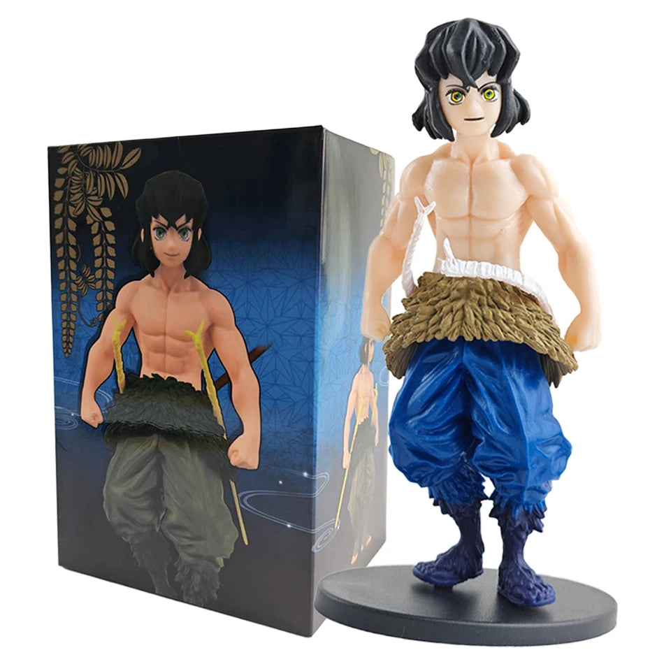 Demon Slayer Anime Action Figure - Kamado Tanjirou with Agatsuma Zenitsu And Nezuko PVC Model Toys Kimetsu No Yaiba Warriors