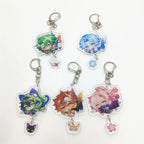 Anime SK8  Figure Keychain Bag Pendant Transparent Acrylic Cartoon Character Skateboard Key Chain Ring Jewelry Gift