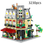 3230Pcs Cada City Paris Restaurant & House Architecture Building Blocks Set French Apartment Figures Bricks Toy for Kids Gift