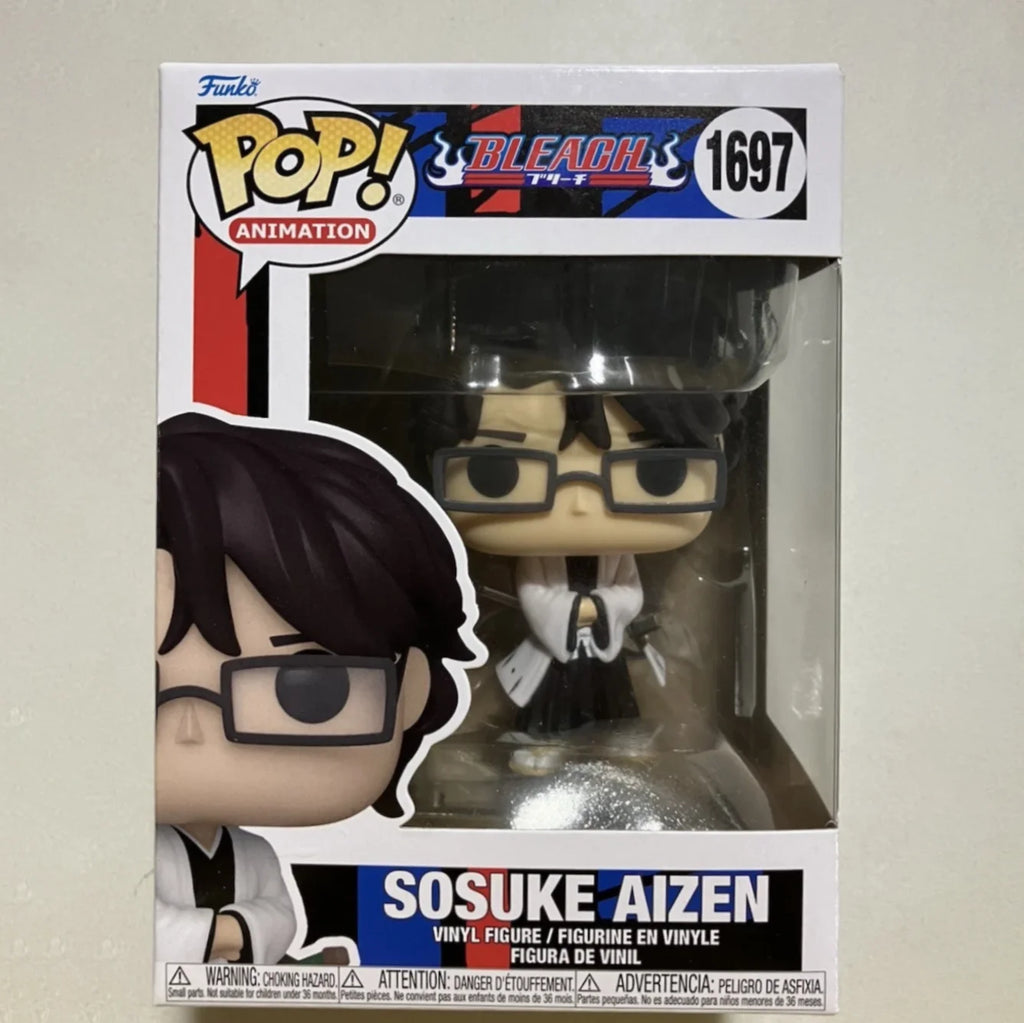 Bleach Anime Figure Sosuke Aizen #1697 Funko Pop Vinyl Figures Collectible Decoration Limited Edition Model Birthday Toy Gift