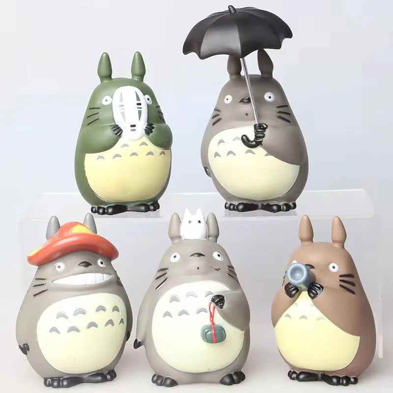 1-12pcs Anime Miyazaki Hayao Series Totoro Figure Mini Statue Cute Toys Room Ornaments Pvc Figures Toy Kid Gifts Collecctibles