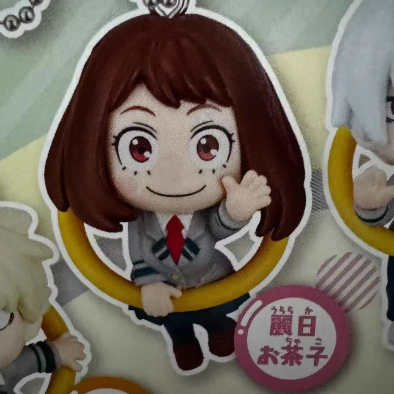 My Hero Academia Gashapon Toys Ochaco Uraraka Todoroki Shoto Bakugou Katsuki Anime Q Version Figure Model Pendant Toys