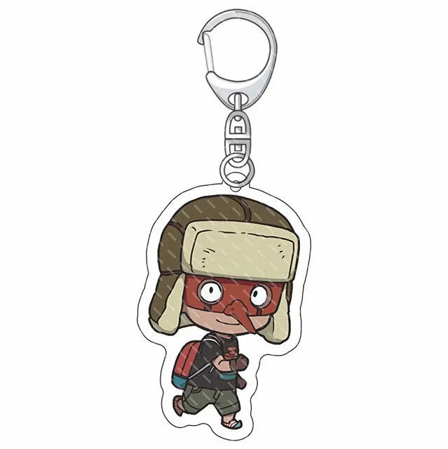 6cm Anime Dorohedoro Keychain Cosplay Charm Keyring Acrylic Figure Key Chain Phone Pendant Halloween Decor Boy Girl's Party