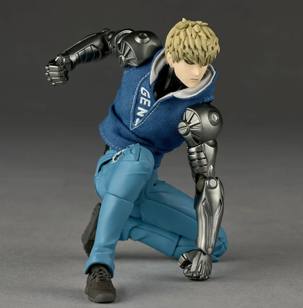 In Stock 100% Original Kaiyodo Revoltech Amazing Yamaguchi One Punch Man Genos Action Figure Toy Decoration Model Hobby