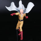 14CM Anime Figure ONE PUNCH-MAN Saitama Fighting Standing Figure Toy PVC Peripheral Collectible Small Sculpture Table Decoration
